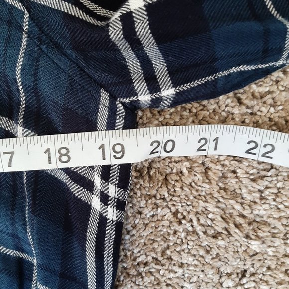 Rails Bianca Plaid Shirt Dress In Spruce White SZ XS - Picture 9 of 11